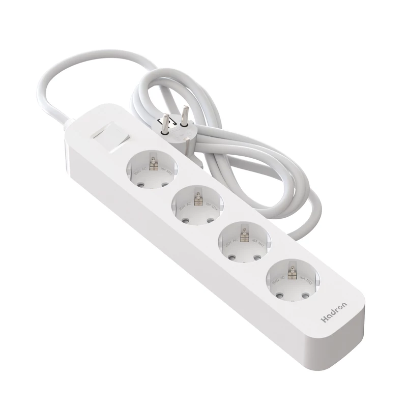 چندراهی برق ارت دار 4 خروجی هادرون مدل Hadron P24 Power Strip