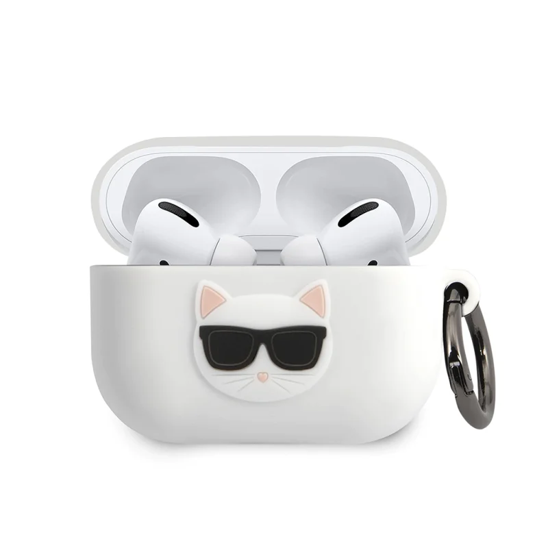 کاور ایرپاد کارل لاگرفلد مدل CHOUPETTE Embossed Logo مناسب ایرپاد پرو اپل AirPods Pro