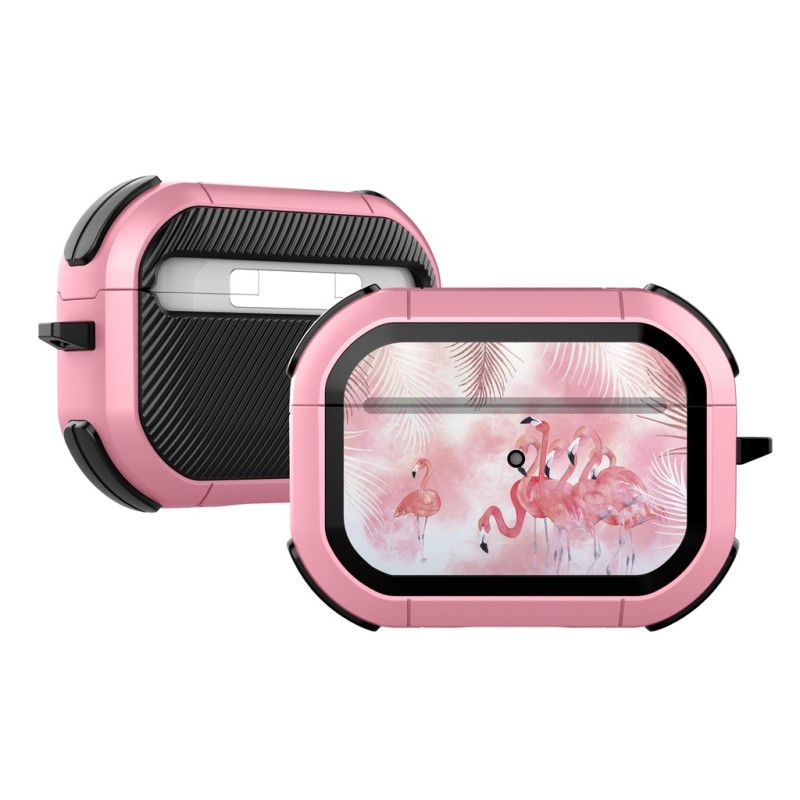 کاور ضد ضربه ایرپاد Eggshell مدل فلامینگو صورتی مناسب ایرپاد پرو اپل AirPods Pro