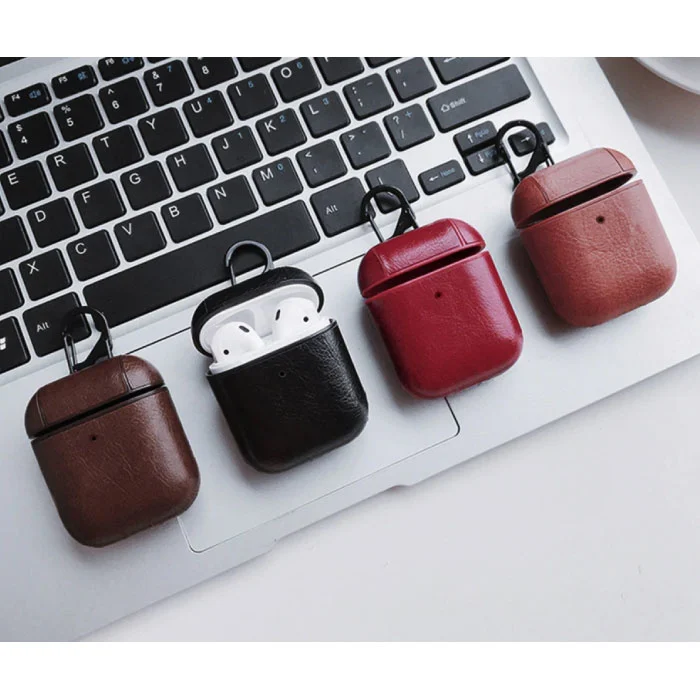 کاور چرمی ایرپاد مدل Protection Leather مناسب ایرپاد 2 و 1 اپل AirPods 1/2