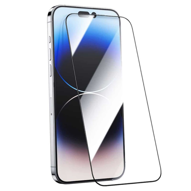 گلس محافظ صفحه شفاف آیفون 15 پرو مکس گرین Green iPhone 15 Pro Max 9H Steve Clear HD Full Glass