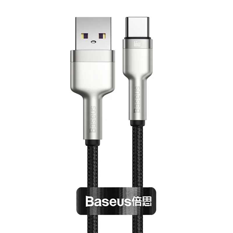 کابل یو اس بی به تایپ سی 66 وات 6 آمپر فست شارژ بیسوس Baseus Cafule Series 66W 6A USB-A To USB-C طول 1 متر