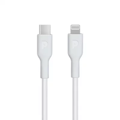 کابل تایپ سی به لایتنینگ پاورولوژی مدل USB-C Lightning طول 1.2 متر 60 وات
