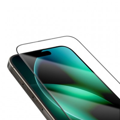 گلس محافظ صفحه شفاف آیفون 16 پرو گرین Green iPhone 16 Pro 9H Steve Clear HD Full Glass