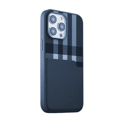 کاور چرم با جاکارتی ایکسلول مدل X-LEVEL GENTRY Wallet مناسب آیفون 15 پرومکس اپل iPhone 15 Pro Max