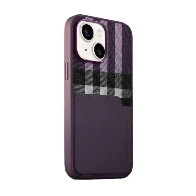 کاور چرم با جاکارتی ایکسلول مدل X-LEVEL GENTRY Wallet مناسب آیفون 13 و 14 اپل iPhone 13/14