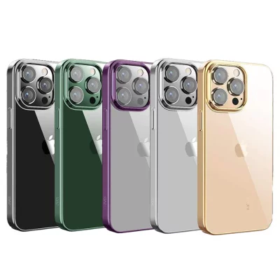 کاور شفاف دور رنگ پشت طلق ایکسلول مدل X-LEVEL DAWN مناسب آیفون 15 پرو اپل iPhone 15 Pro