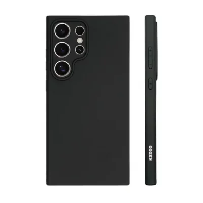کاور نازک پلاستیک نرم مشکی مات کی‌ زد دوو مدل KZDOO Q Series مناسب اس 24 اولترا S24 Ultra سامسونگ