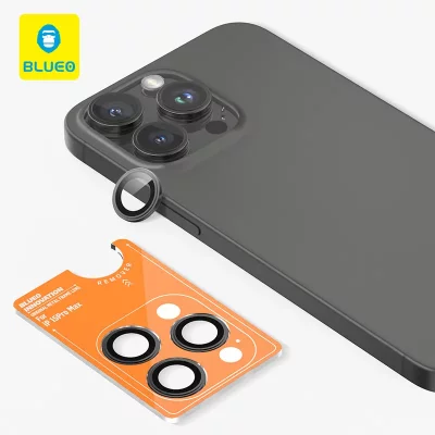 محافظ لنز دوربین رینگی بلوئو آیفون 15/16 پرو و 15/16 پرو مکس BLUEO Metal Frame iPhone 15/16 Pro & 15/16 Pro Max