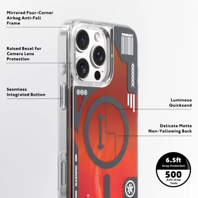 کاور مگ سیف یانگ کیت Galactic Orange Quicksand آیفون 16 پرومکس اپل iPhone 16 Pro Max