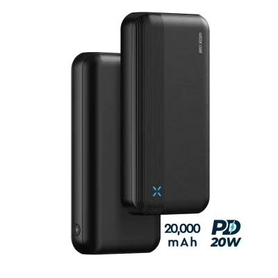 پاور بانک تایپ سی و USB-A سه خروجی 20 وات گرین لاین مدل MILOS ظرفیت 20000 میلی آمپر