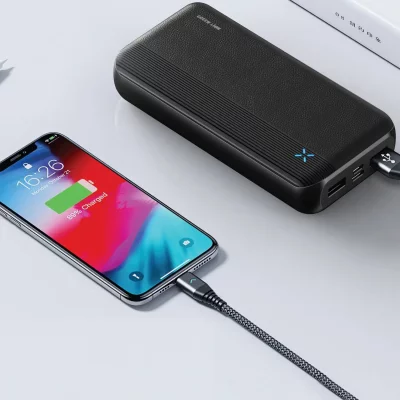 پاور بانک تایپ سی و USB-A سه خروجی 20 وات گرین لاین مدل MILOS ظرفیت 20000 میلی آمپر
