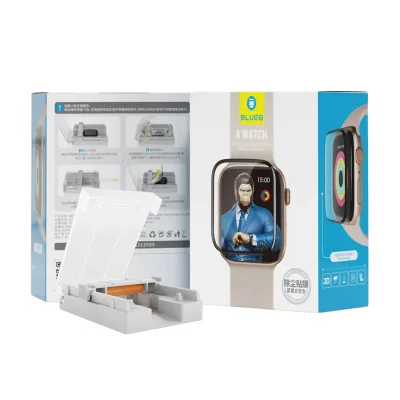 گلس اپل واچ با کیت نصب اتوماتیک سری 4/5/6/SE سایز 40 میلی متر بلوئو BLUEO 3D Curved