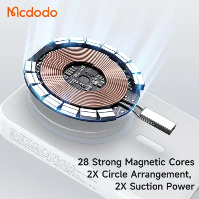 پاور بانک وایرلس مگ سیف 30 وات مک دودو مدل Mcdodo Good Touch MagSafe MC-593 ظرفیت 10000 میلی آمپر