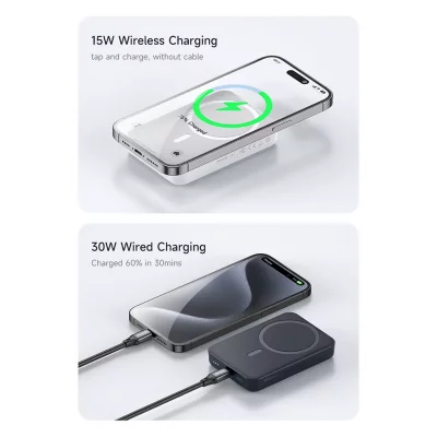 پاور بانک وایرلس مگ سیف 30 وات مک دودو مدل Mcdodo Good Touch MagSafe MC-593 ظرفیت 10000 میلی آمپر