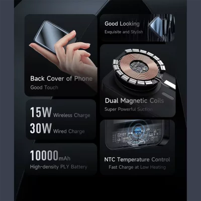 پاور بانک وایرلس 15 وات مگ سیف تایپ سی 30 وات مک دودو مدل Mcdodo Good Touch MagSafe MC-593 ظرفیت 10000 میلی آمپر