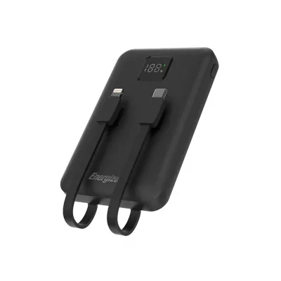 پاور بانک با کابل تایپ سی و لایتنینگ آیفون چهار خروجی انرجایزر مدل UE10071PQ ظرفیت 10000 میلی آمپر