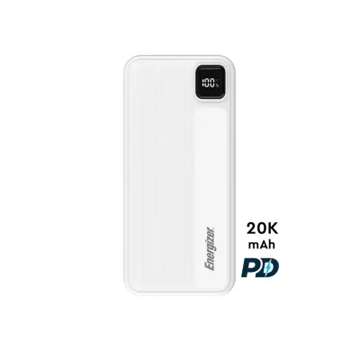 پاور بانک تایپ سی و USB-A سه خروجی 22.5 وات انرجایزر مدل UE20035PQ ظرفیت 20000 میلی آمپر