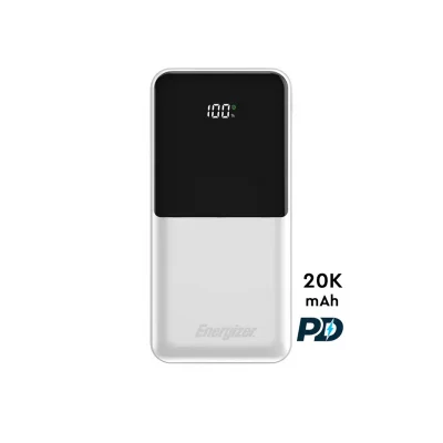 پاور بانک تایپ سی و USB-A سه خروجی 22.5 وات انرجایزر مدل UE20069PQ ظرفیت 20000 میلی آمپر