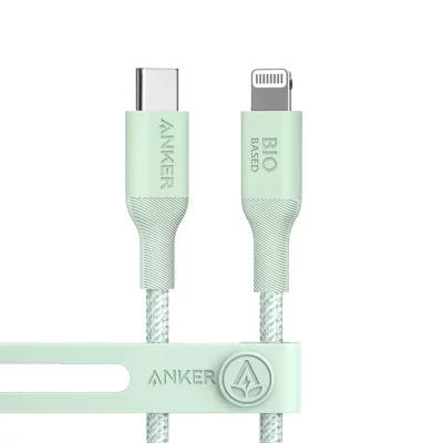 کابل تایپ سی به لایتنینگ 60 وات انکر مدل Anker 542 Bio-Nylon A80B5 طول 0.9 متر