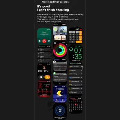 ساعت هوشمند (اسمارت واچ) HK9 Mini نسخهChatGPT طرح اپل واچ سری 9