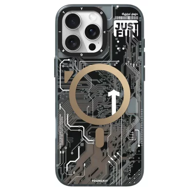 کاور مگ سیف آیفون 16 پرو مکس یانگ کیت Youngkit Futuristic Desert Circuit MagSafe iPhone 16 Pro Max