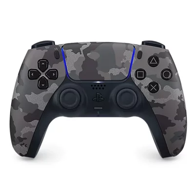 دسته بازی پلی استیشن 5 سونی ارتشی طوسی مدل Sony PlayStation PS5 DualSense Gray Camouflage