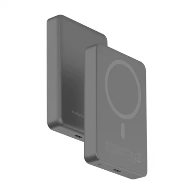 پاور بانک مگ سیف 20 وات پاورولوژی مدل MagSafe Aluminum PD PPBCHA34 ظرفیت 10000 میلی آمپر