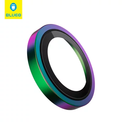 محافظ لنز دوربین رینگی آیفون 15 و 15 پلاس بلوئو BLUEO Metal Frame iPhone 15/15 Plus