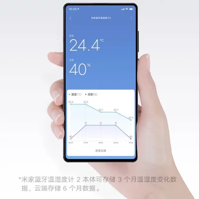 دماسنج و رطوبت‌سنج دیجیتال میجیا شیائومی Mi Temperature And Humidity Monitor 2 LYWSD03MMC