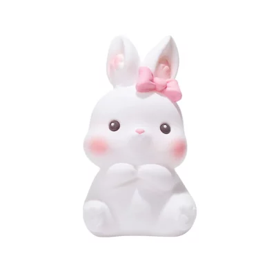 چراغ خواب فانتزی سیلیکونی رومیزی شارژی طرح خرگوش Bunny