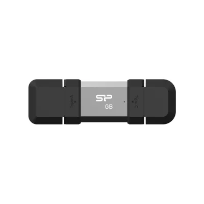 فلش مموری تایپ سی سیلیکون پاور USB-A + Type-C C51 ظرفیت 128 گیگابایت