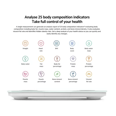 ترازو دیجیتال هوشمند S400 شیائومی Xiaomi Body Composition Scale MJTZC01YM
