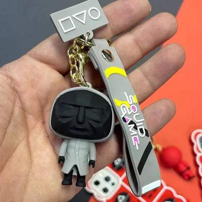 جاسوییچی جاکلیدی سلیکونی فانتزی مدل اسکویید گیم