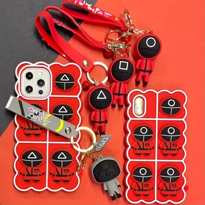 جاسوییچی جاکلیدی سلیکونی فانتزی مدل اسکویید گیم