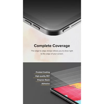 گلس محافظ صفحه حس کاغذ طراحی آیپد پرو 12.9 جی سی پال JCPAL PaperTech iPad Pro 12.9