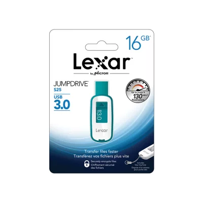 فلش مموری لکسار مدل S25 USB 3.0 ظرفیت 16 گیگابایت