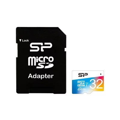 کارت حافظه microSDHC سیلیکون پاور Elite با آداپتور ظرفیت 32 گیگابایت