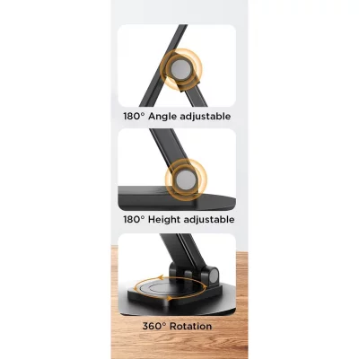 هولدر و پایه نگهدارنده رومیزی تاشو موبایل و تبلت گرین لاین مدل Green Lion Foldable Phone Holder