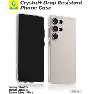 کاور شفاف ضد ضربه 3 لایه اس 25 اولترا سامسونگ بلوئو BLUEO Crystal+ Samsung S25 Ultra