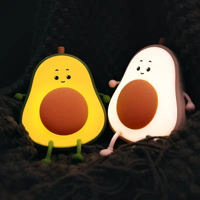 چراغ خواب فانتزی سیلیکونی شارژی طرح آووکادو Avocado