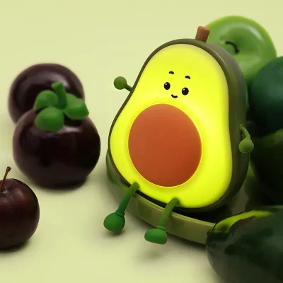 چراغ خواب فانتزی سیلیکونی رومیزی شارژی طرح آووکادو Avocado