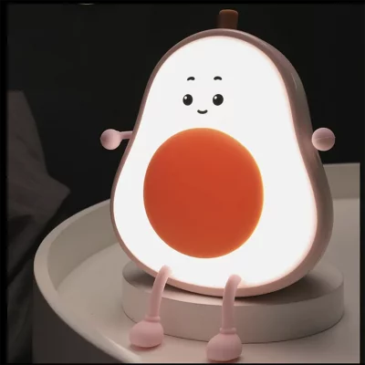 چراغ خواب فانتزی سیلیکونی رومیزی شارژی طرح آووکادو Avocado