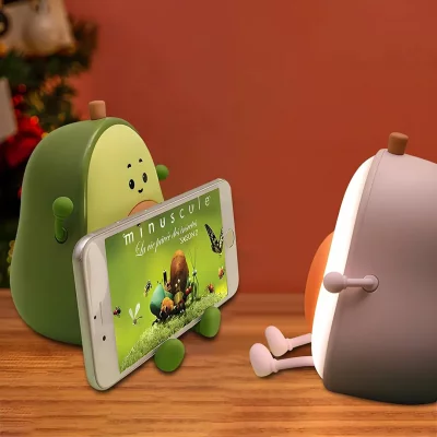 چراغ خواب فانتزی سیلیکونی رومیزی شارژی طرح آووکادو Avocado