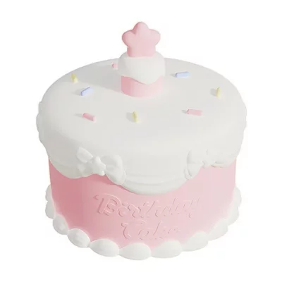 چراغ خواب فانتزی سیلیکونی رومیزی شارژی طرح کیک تولد Birthday Cake
