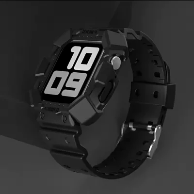 بند اپل واچ و گارد محافظ بدنه طرح جی شاک G-Shock