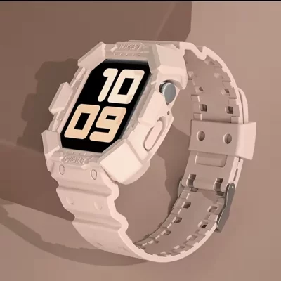 بند اپل واچ و گارد محافظ بدنه طرح جی شاک G-Shock