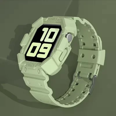 بند اپل واچ و گارد محافظ بدنه طرح جی شاک G-Shock