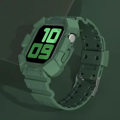 بند اپل واچ و گارد محافظ بدنه طرح جی شاک G-Shock