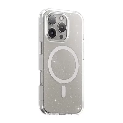 کاور شفاف اکلیلی مگ سیف آیفون 16 پرو مکس بلوئو BLUEO Crystal Pro Glitter MagSafe iPhone 16 Pro Max